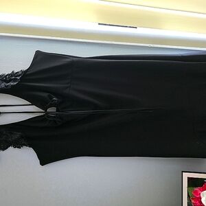 Moda International Black Sheath Halter Dress